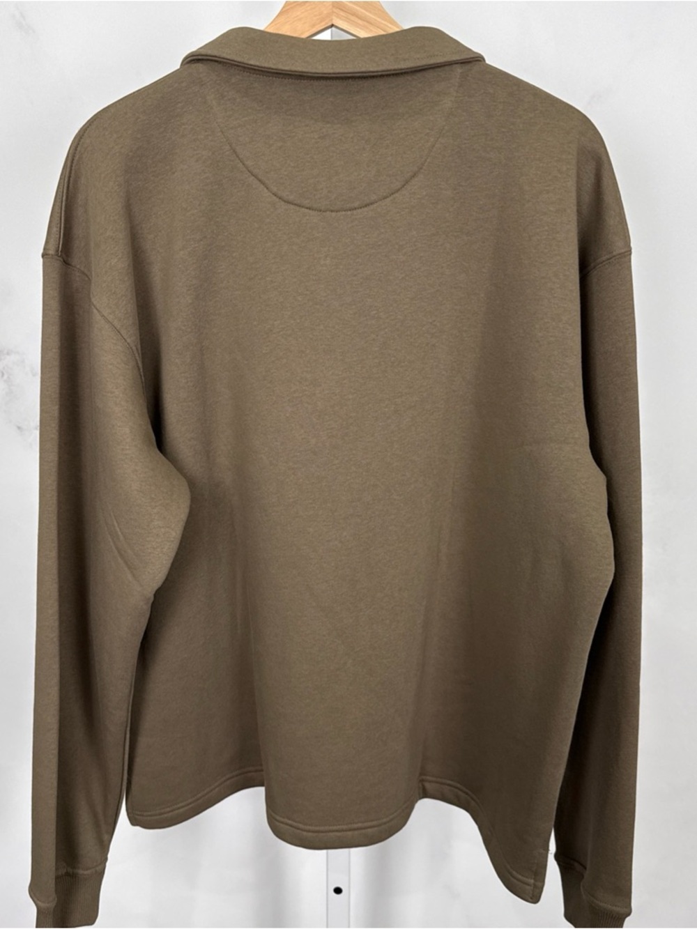 D & F Ricky Singh Mens M Olive Quarter Zip “Majestic & Grand” Sweatshirt NEW - Picture 4 of 11